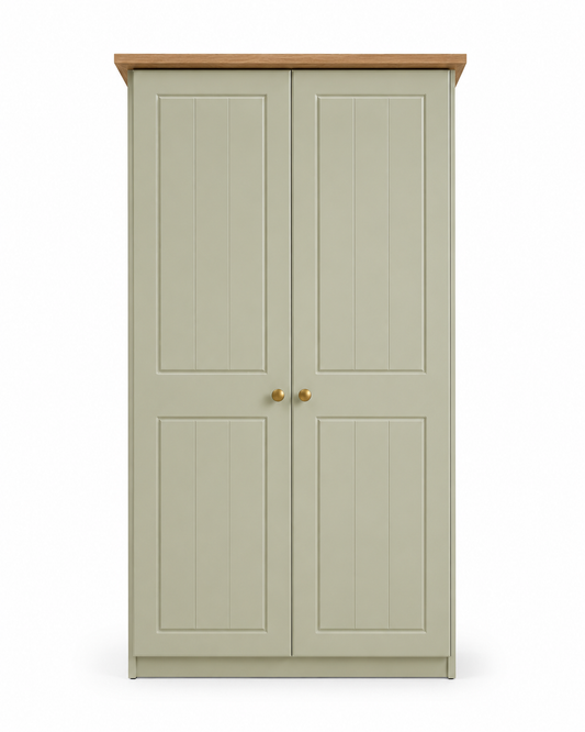 Millwood French Green Two Door Wardrobe