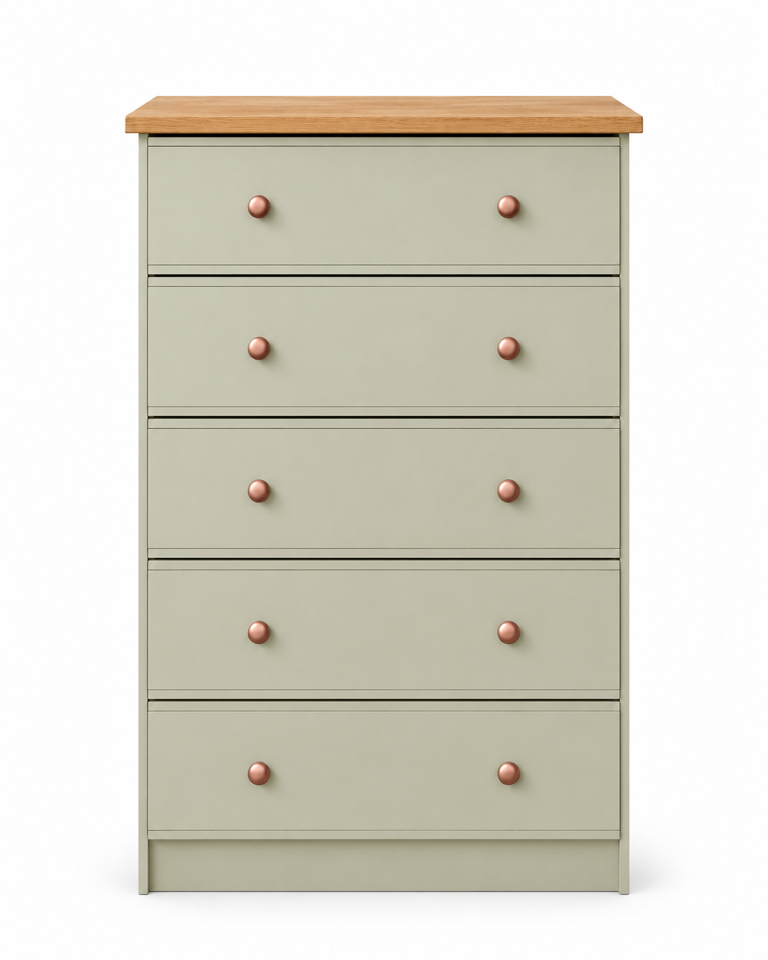 Millwood French Green 5 Drawer Chest