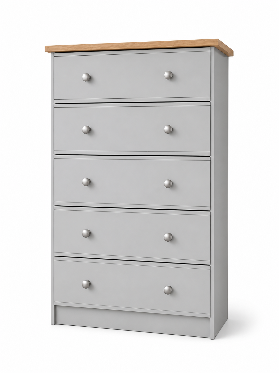 Millwood Light Grey 5 Drawer Chest