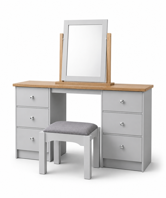 Millwood Light Grey Dressing Table Set