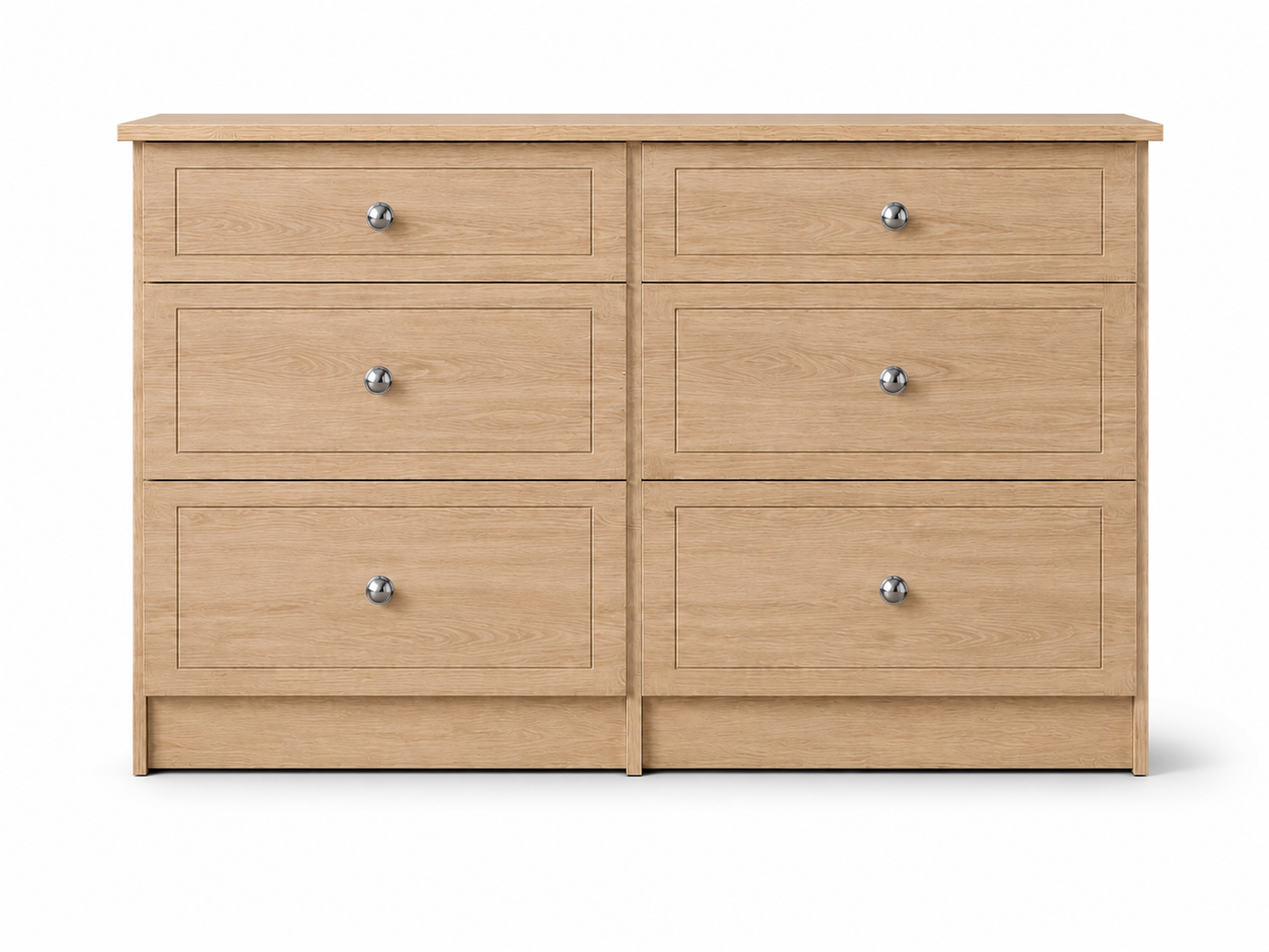 Millwood Sonoma Oak 6 Drawer Mid Chest