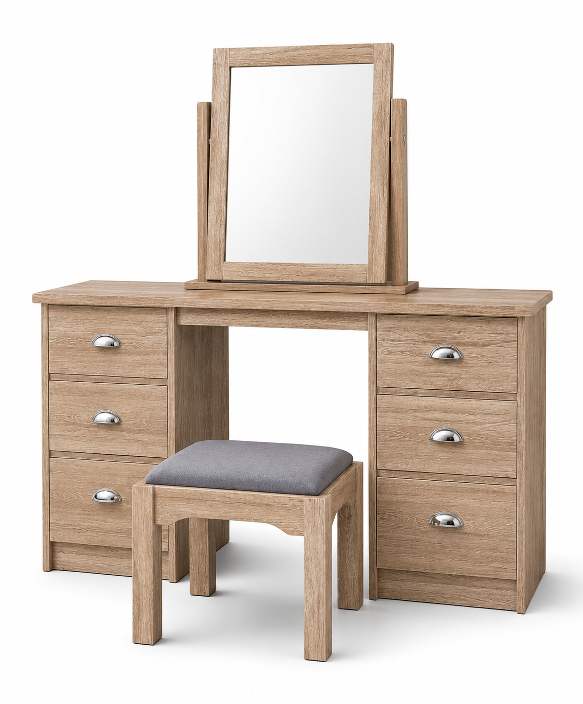 Millwood Sonoma Oak Dressing Table Set