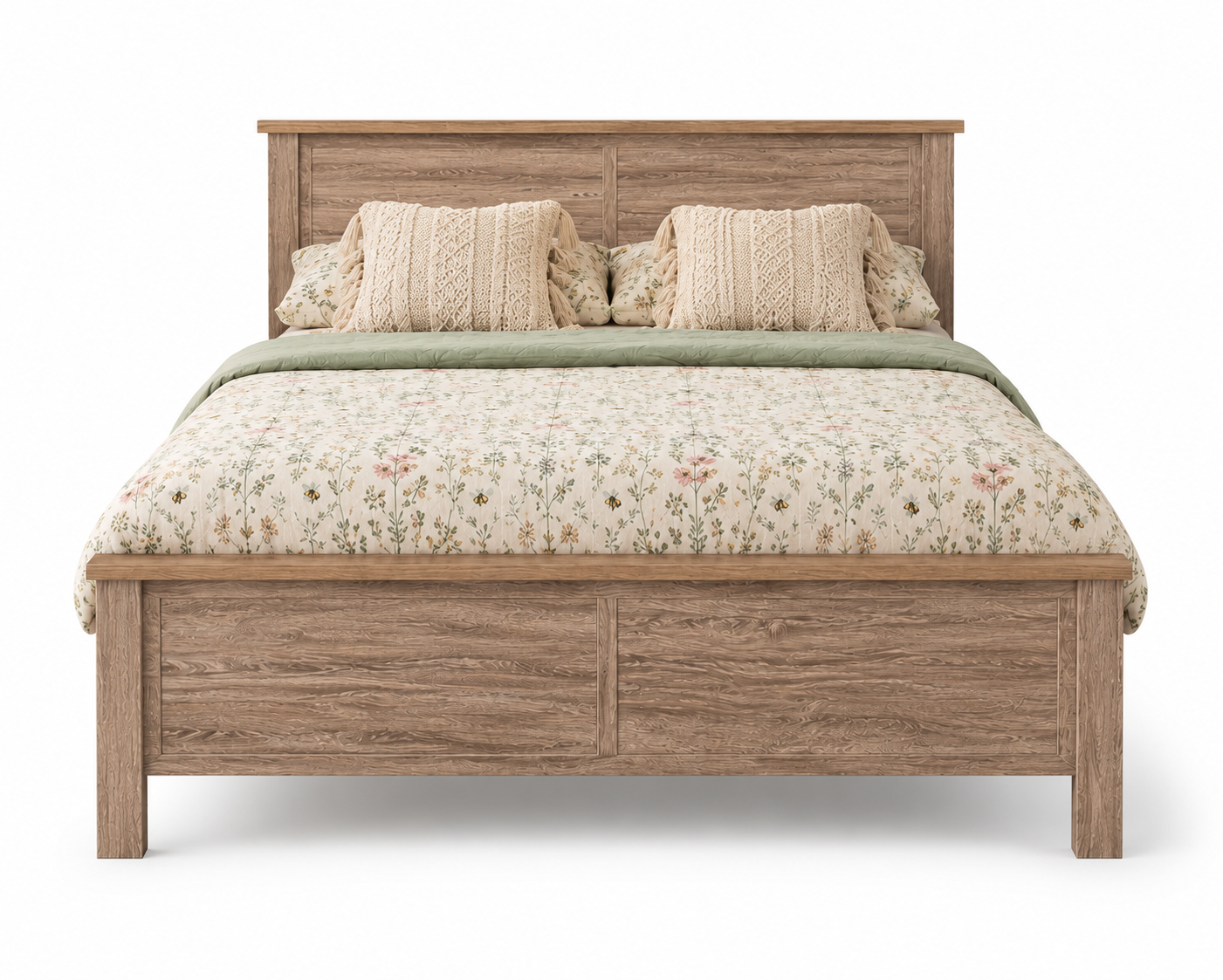 Millwood Sonoma Oak Wooden Bedframes