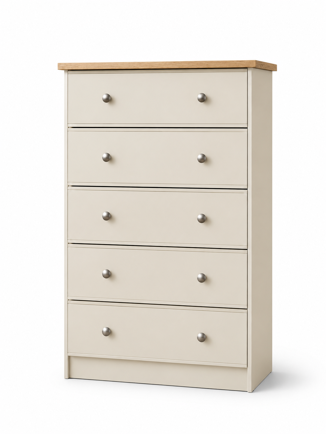 Millwood Stone White 5 Drawer Chest