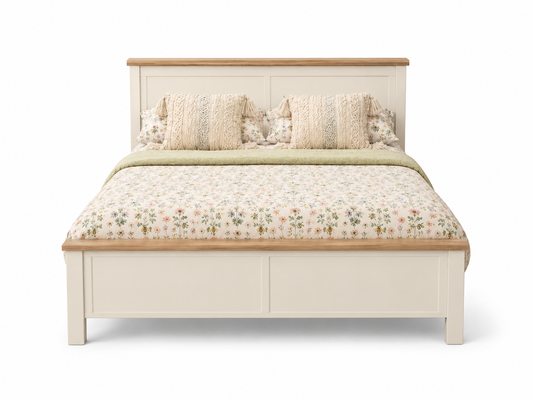 Millwood Stone White Wooden Bedframes
