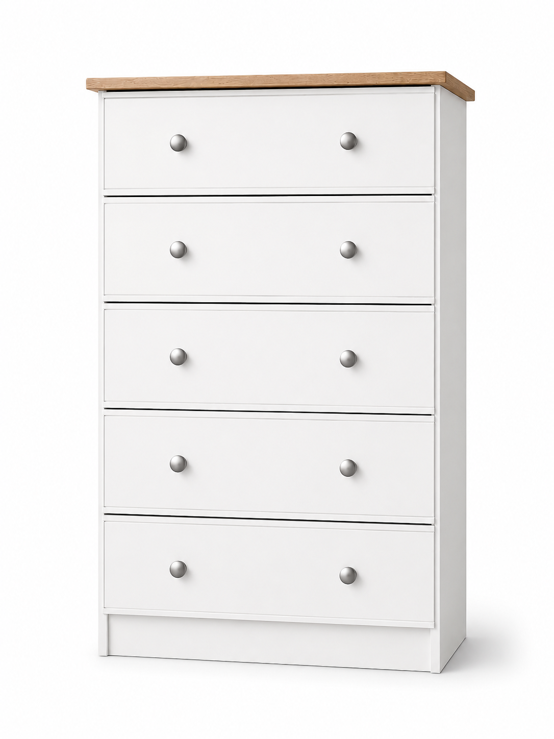 Millwood White 5 Drawer Chest