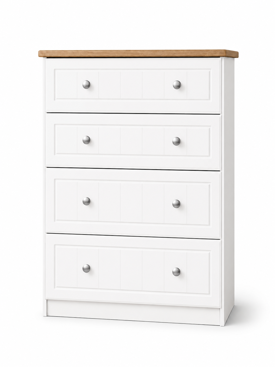 Millwood White 4 Drawer Deep Chest