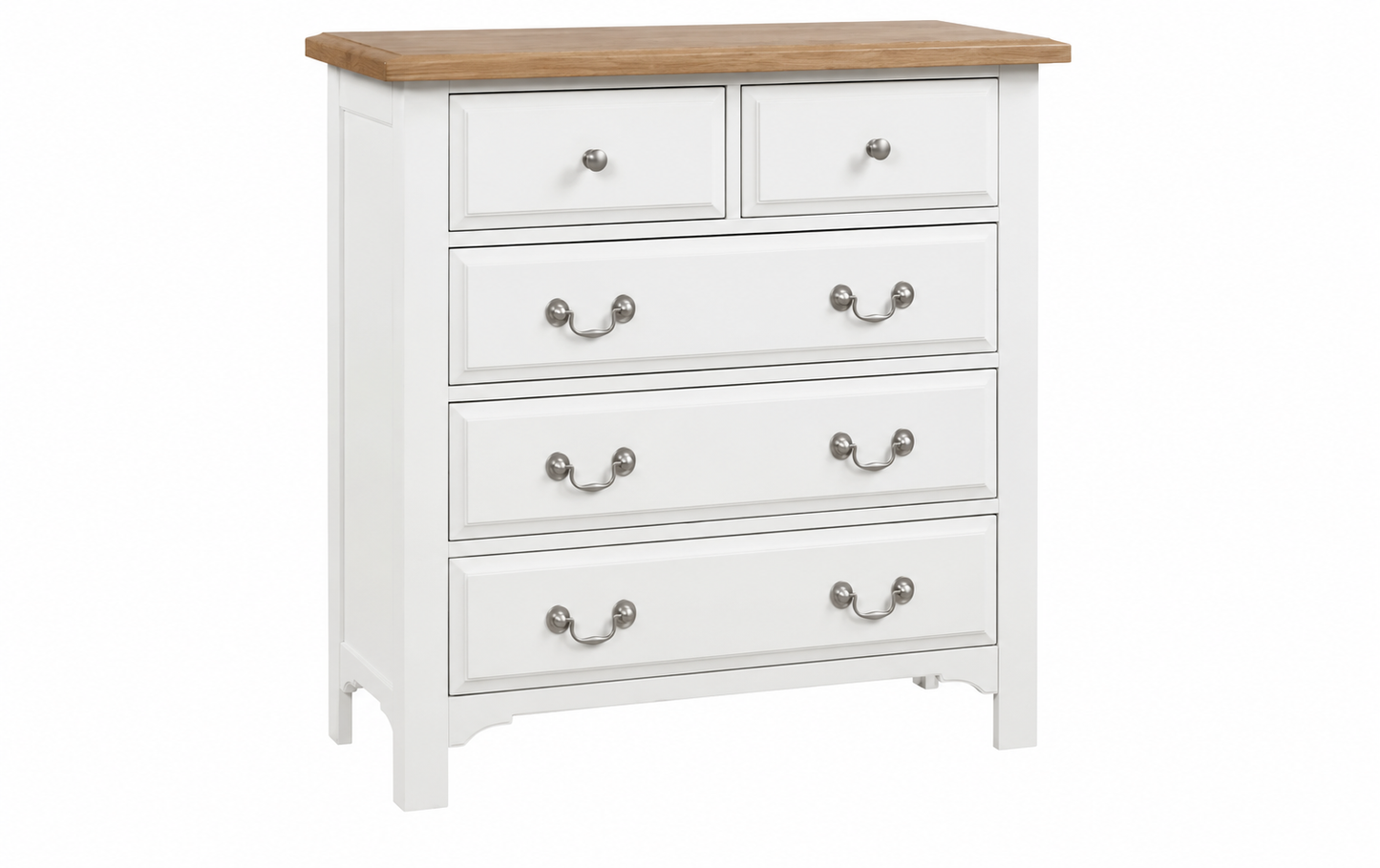 Eden Soft Grey & Oak 3+2 Chest Drawers