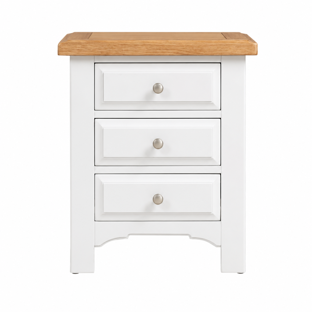 Eden Soft Grey & Oak 3 Drawer Locker