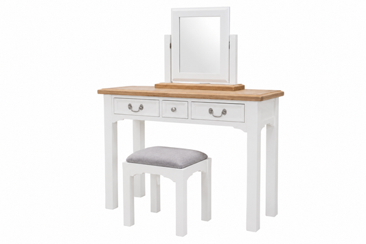 Eden Soft Grey & Oak Vanity Set