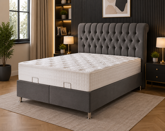 Kingsley Hama Gas Lift Storage Beds Grey