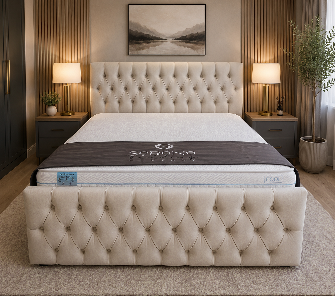 Divan Bed With Kickboard and 24'' Headboard