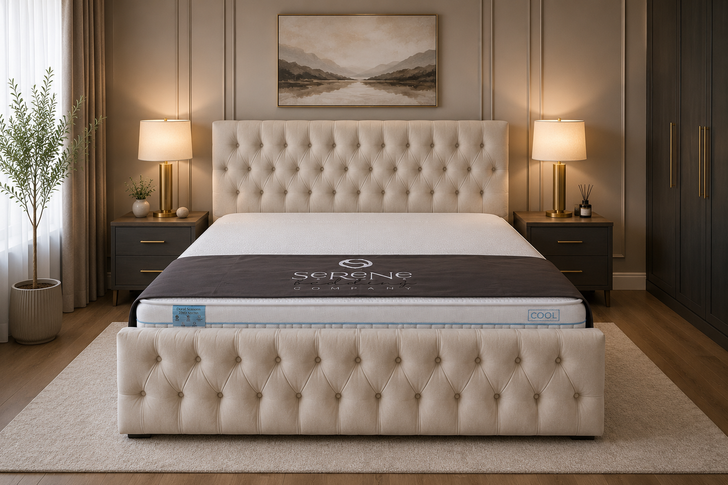 Divan Bed With Kickboard and 24'' Headboard