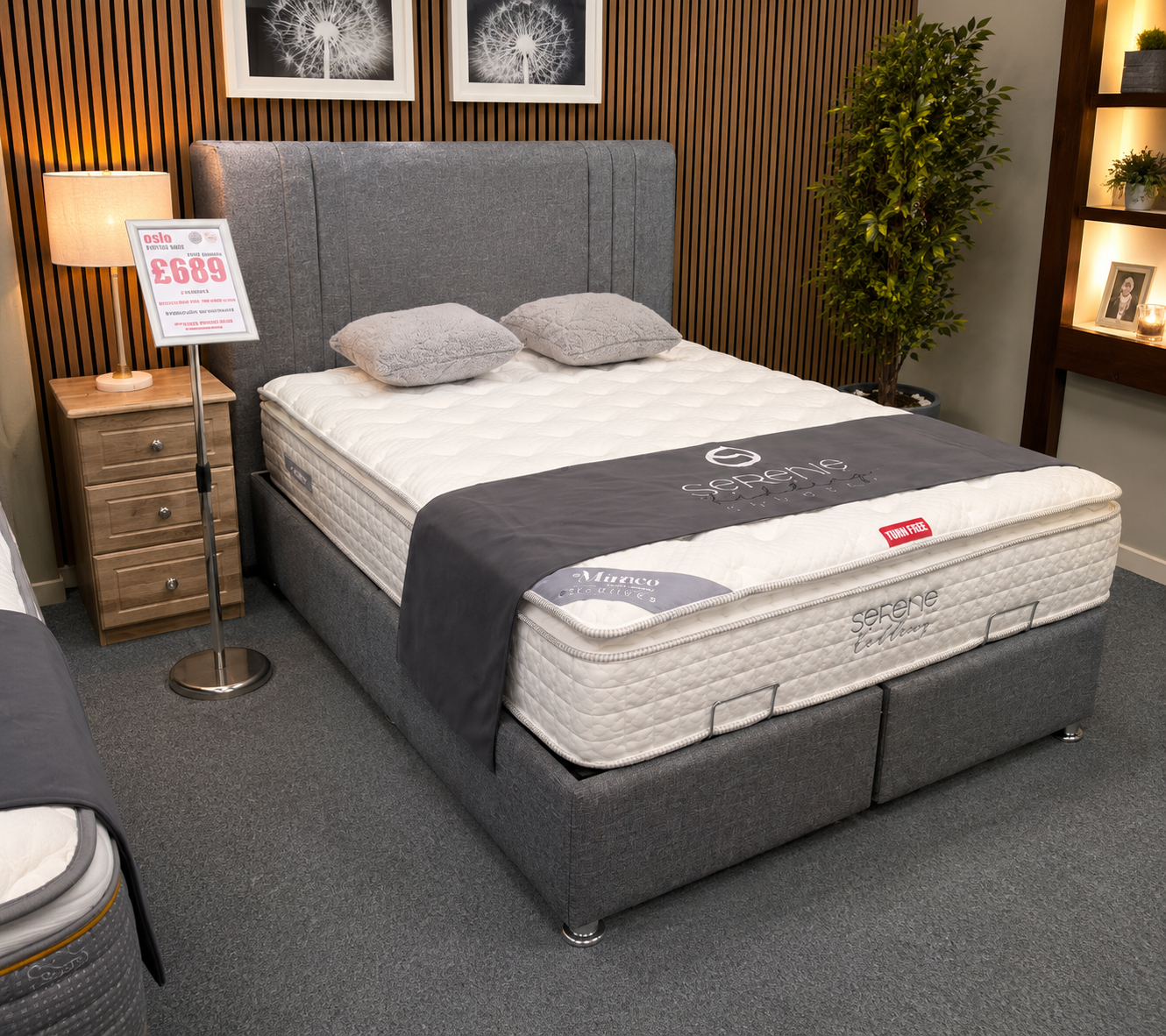 Kingsley Oslo Gas Lift Storage Beds - Premier Grey
