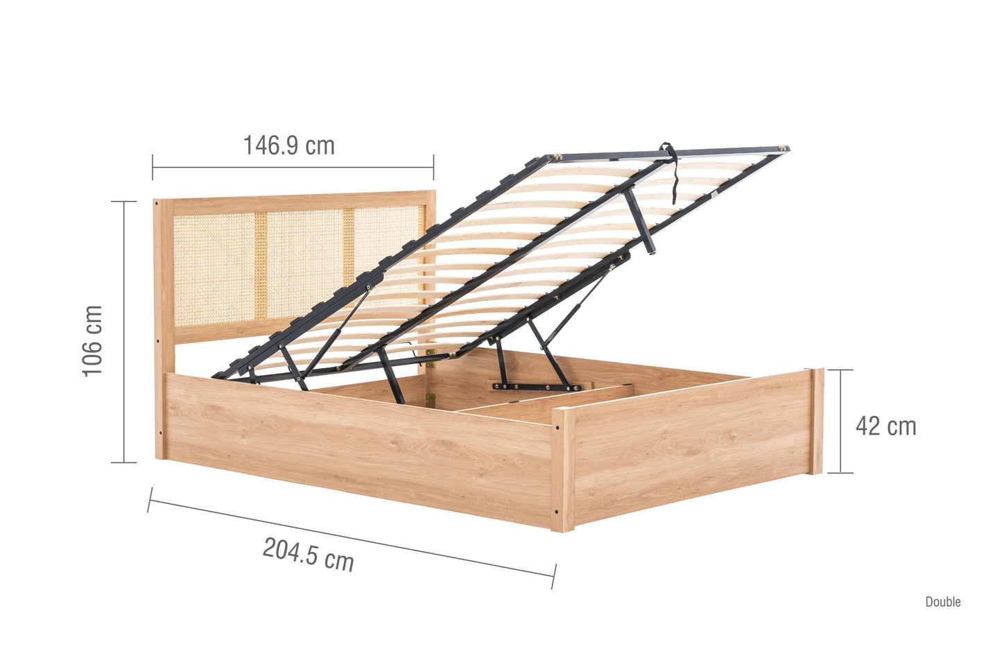 Croxley Rattan Ottoman Storage Bed