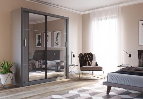 Cuba Sliding Door Wardrobe 180cm 3 Colours