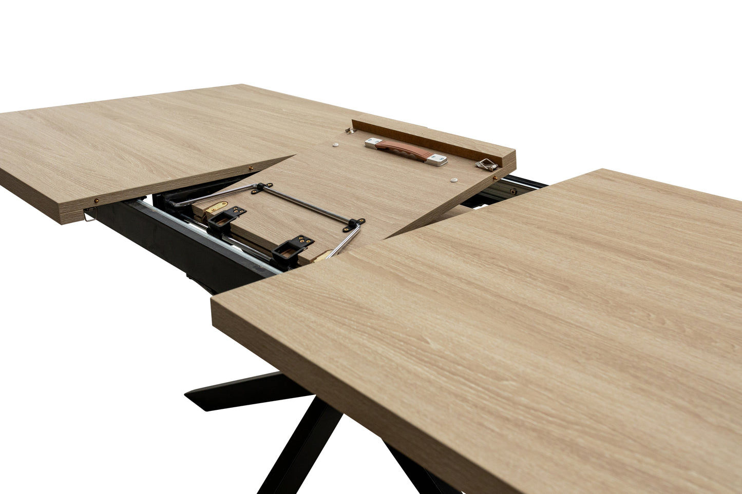 Willow 1.6m Extending (+40cm) Light Oak Dining Table Set + 6x Santorini Dining Chairs