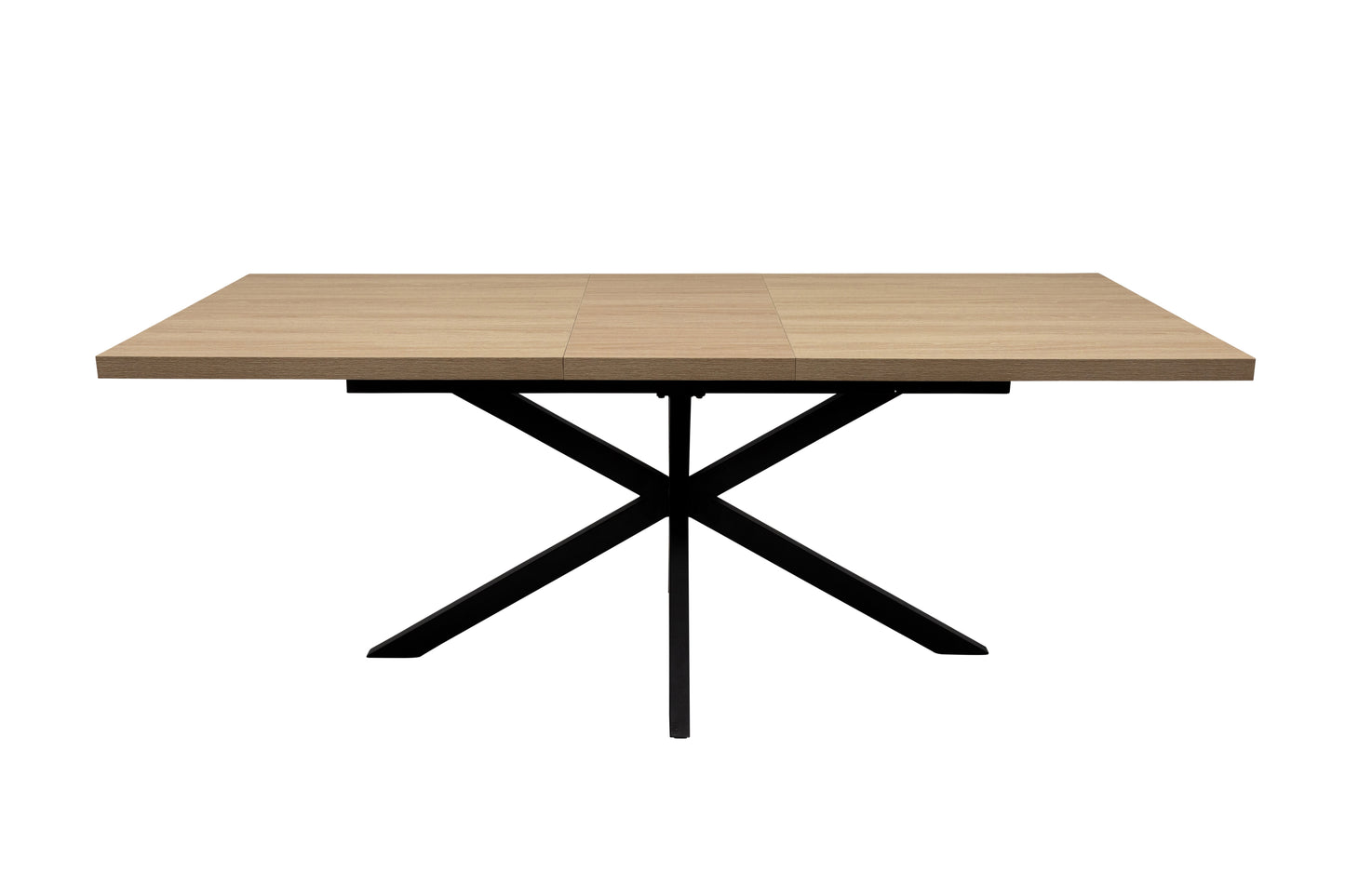 Willow 1.6m Extending (+40cm) Light Oak Dining Table Set + 6x Santorini Dining Chairs