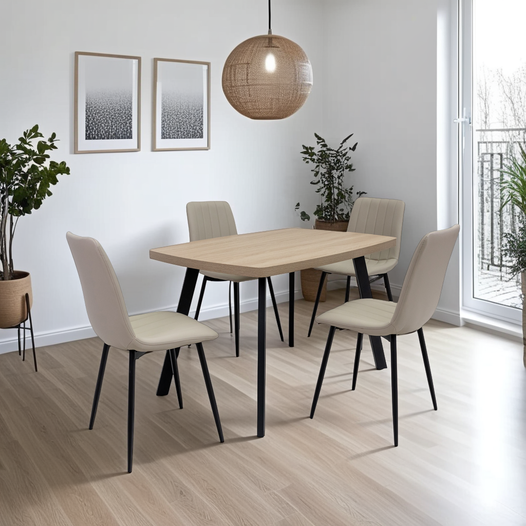 Willow 1.2m Light Oak Dining Table