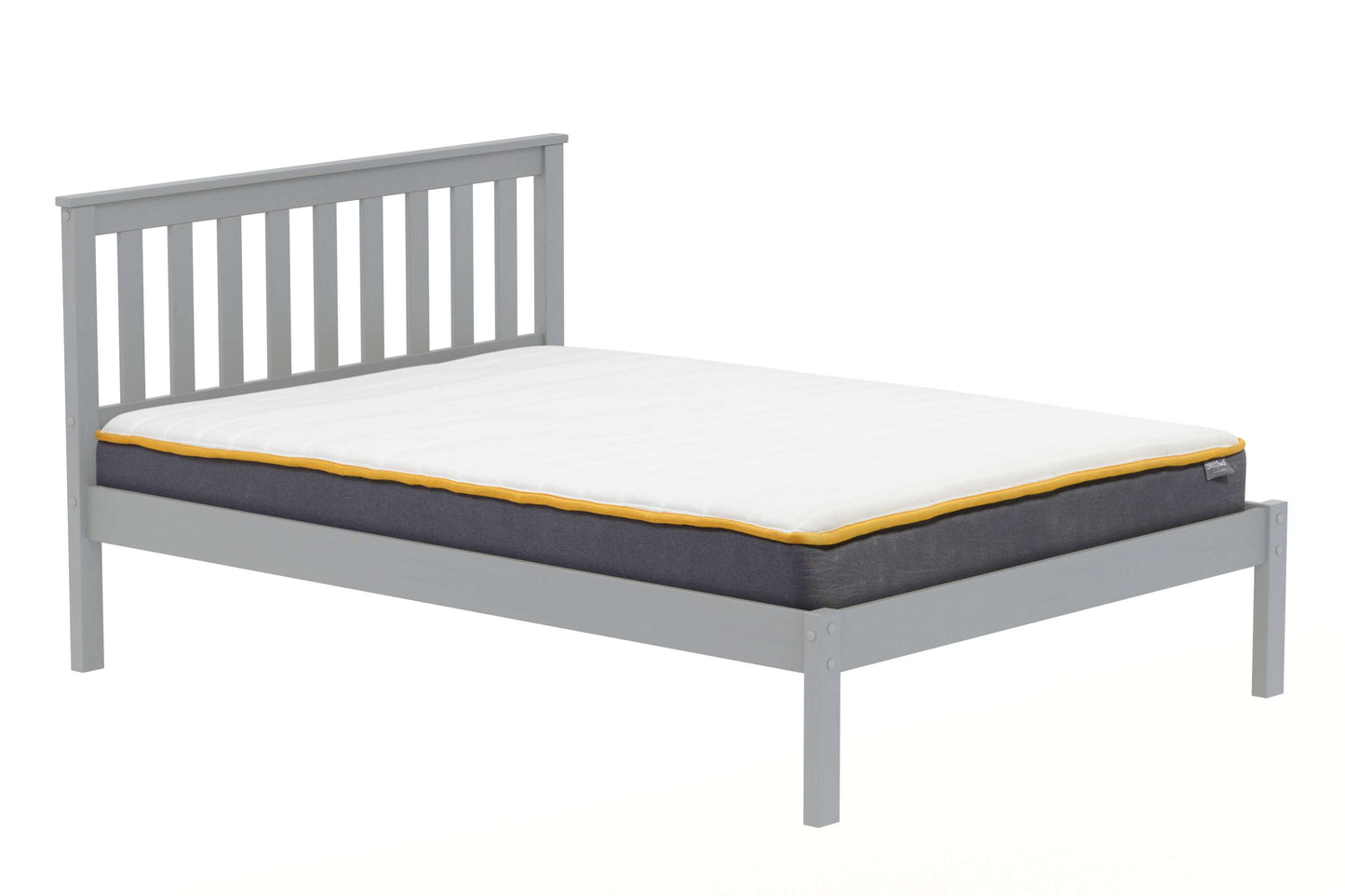 Denver Grey Wooden Bed