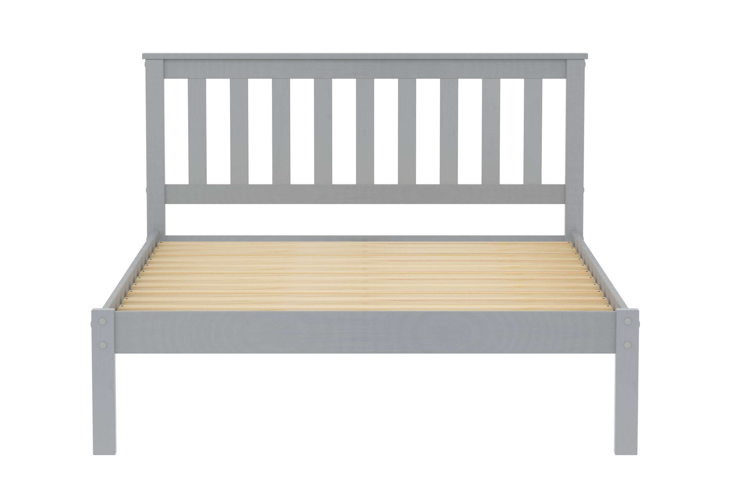 Denver Grey Wooden Bed