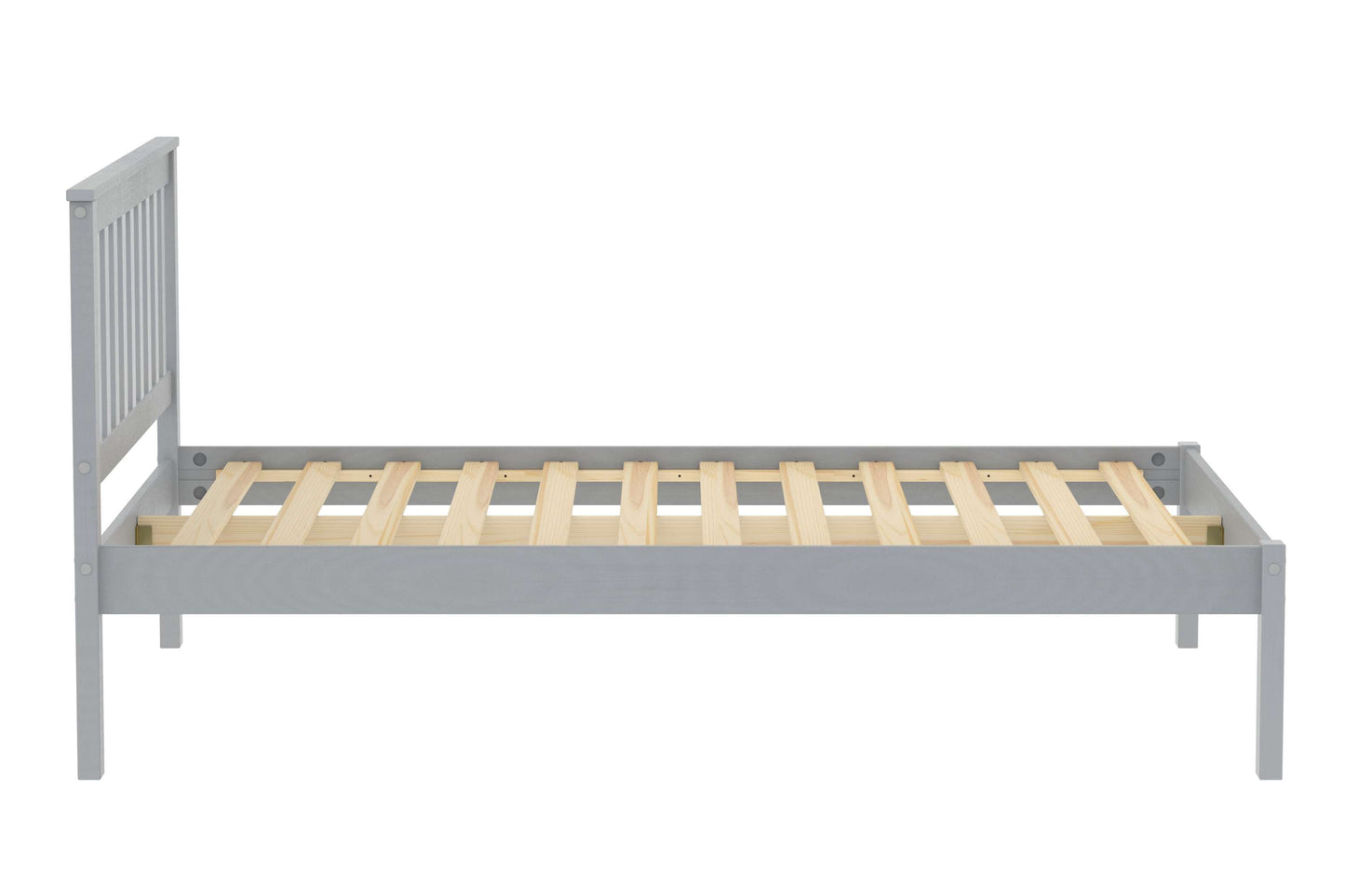 Denver Grey Wooden Bed