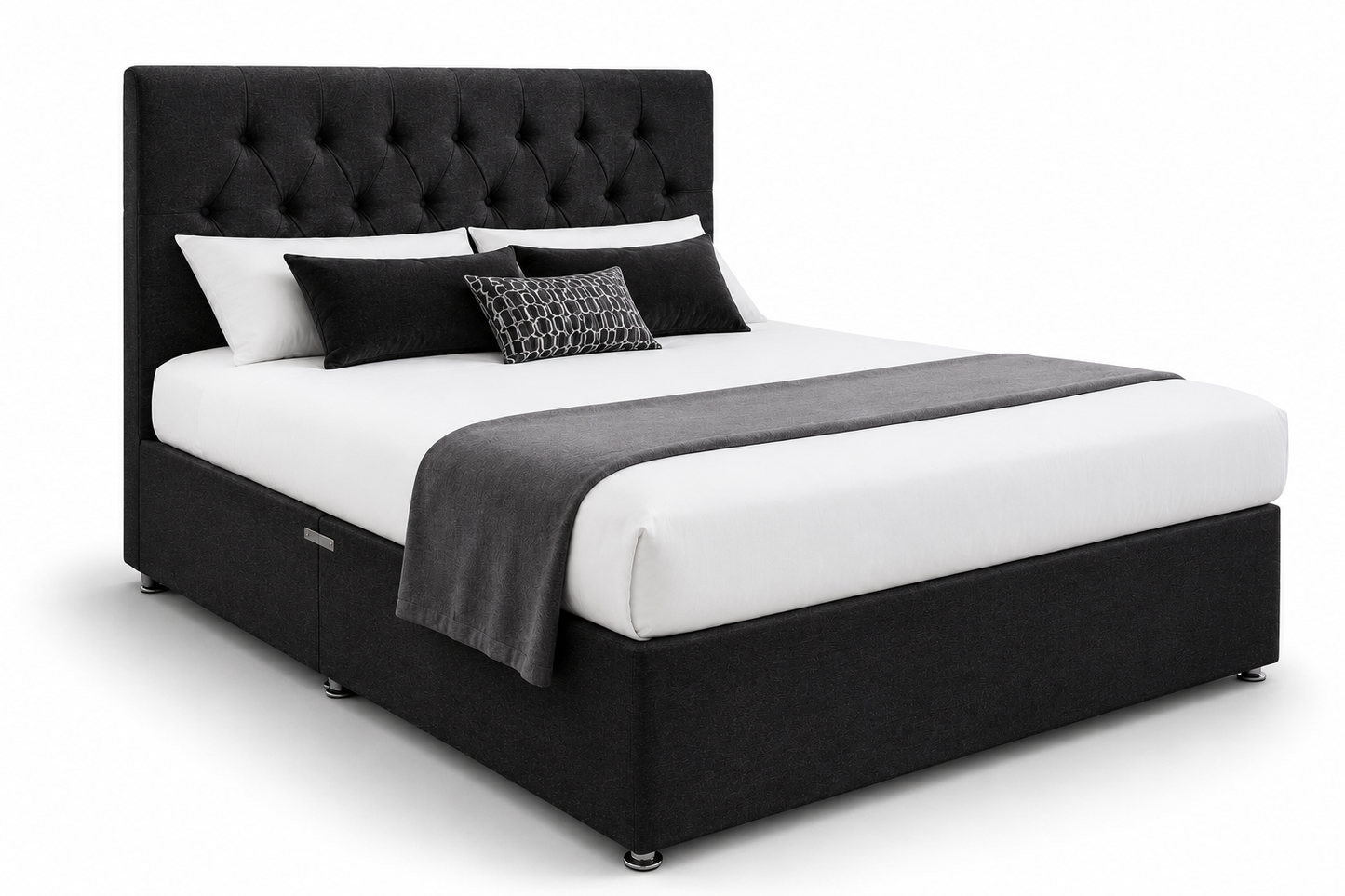 Divan Bed Set Deal - Chesterfield Bed + 1000 Pocket Mattress No.4