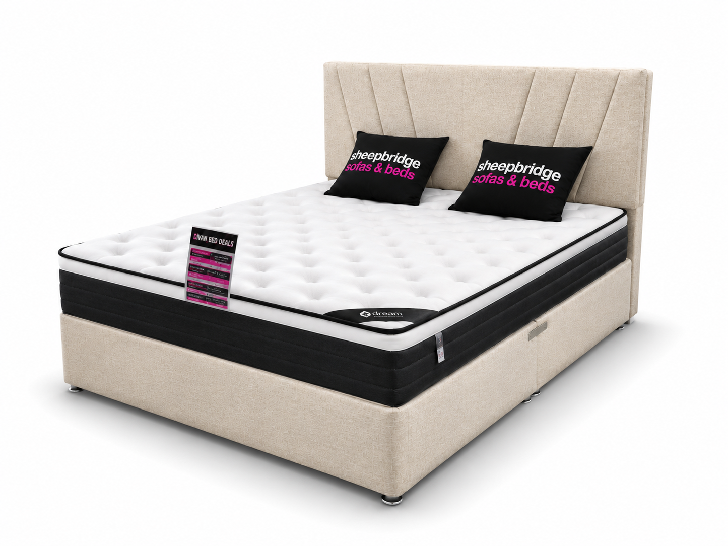 Divan Bed Set Deal - Ibiza Bed + 1000 Pocket Mattress No.9