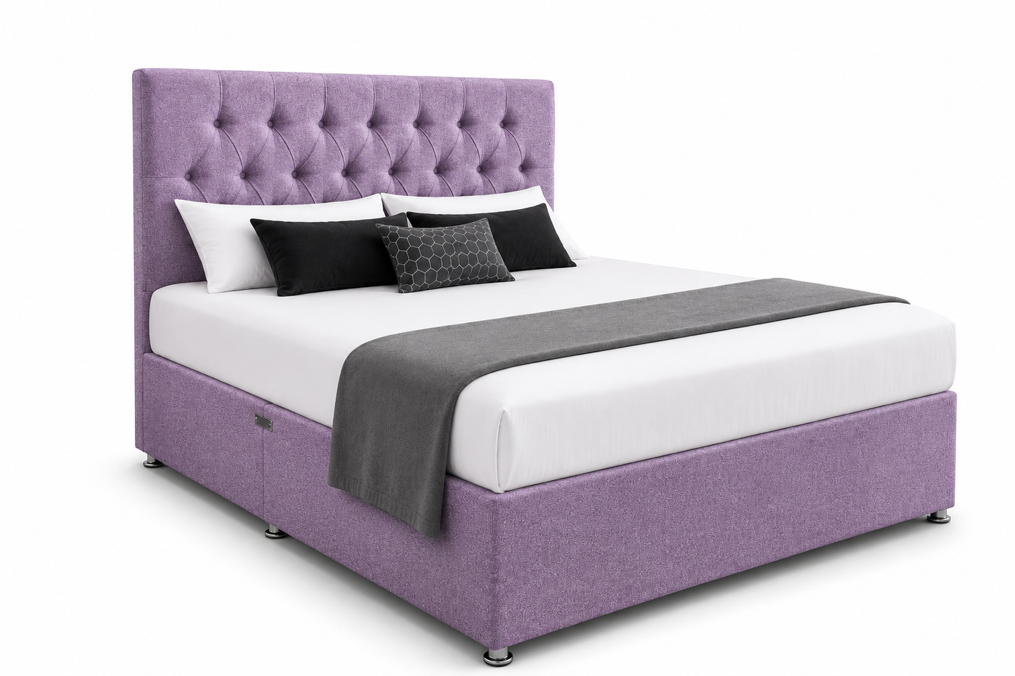 Divan Bed Set Deal - Chesterfield Bed + 1000 Pocket Mattress No.23