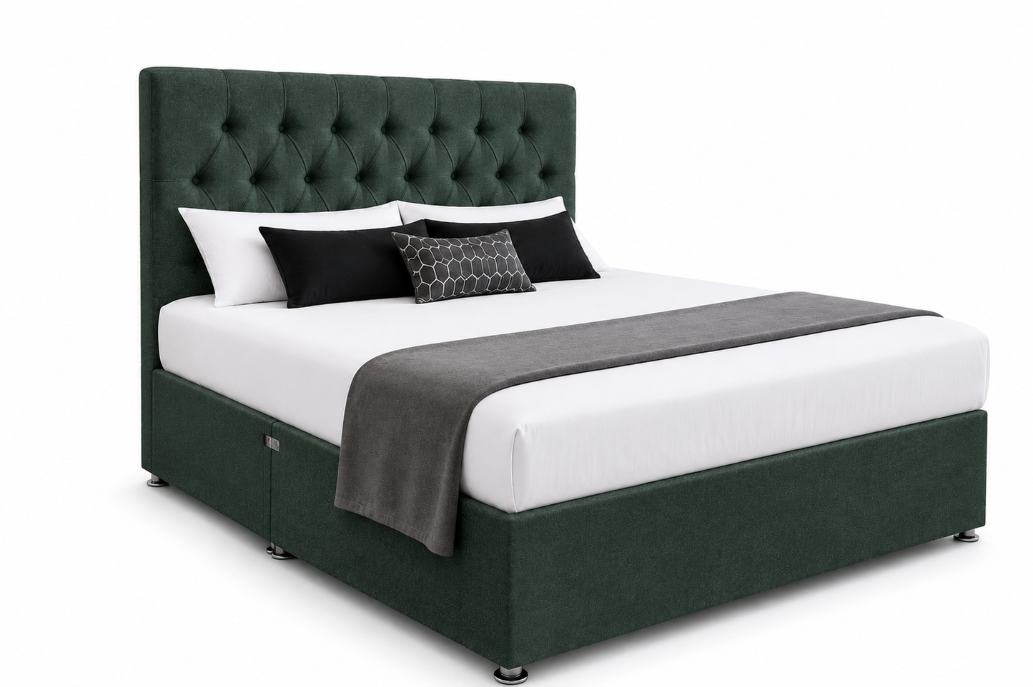 Divan Bed Set Deal - Chesterfield Bed + 1000 Pocket Mattress No.14