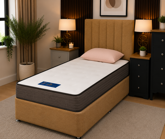 Divan Bedframe with Vertical Headboard No.22