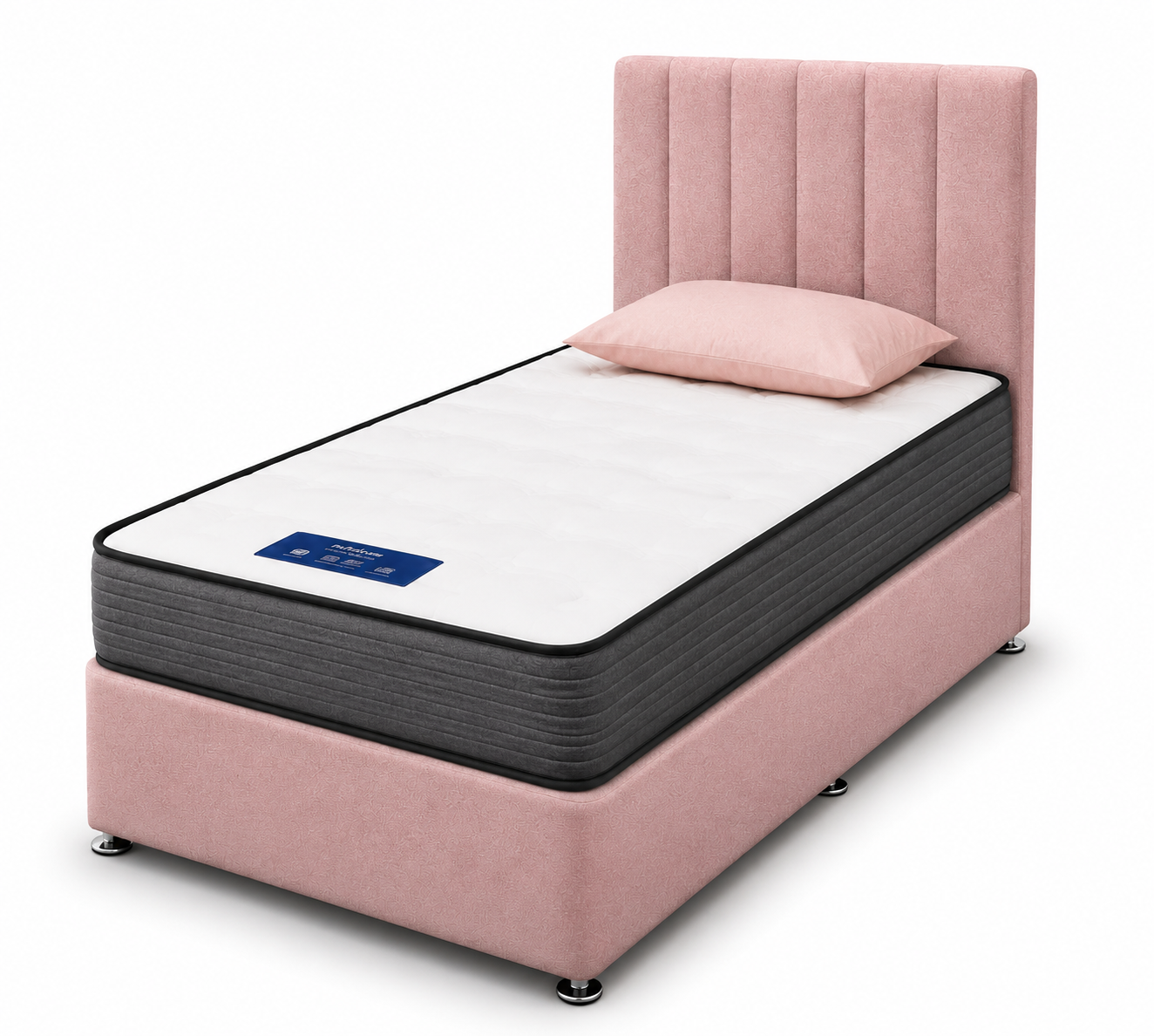 Divan Bedframe with Vertical Headboard No.24