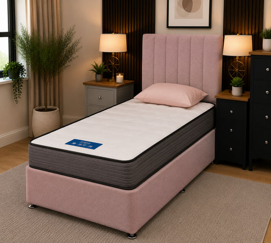 Divan Bedframe with Vertical Headboard No.24