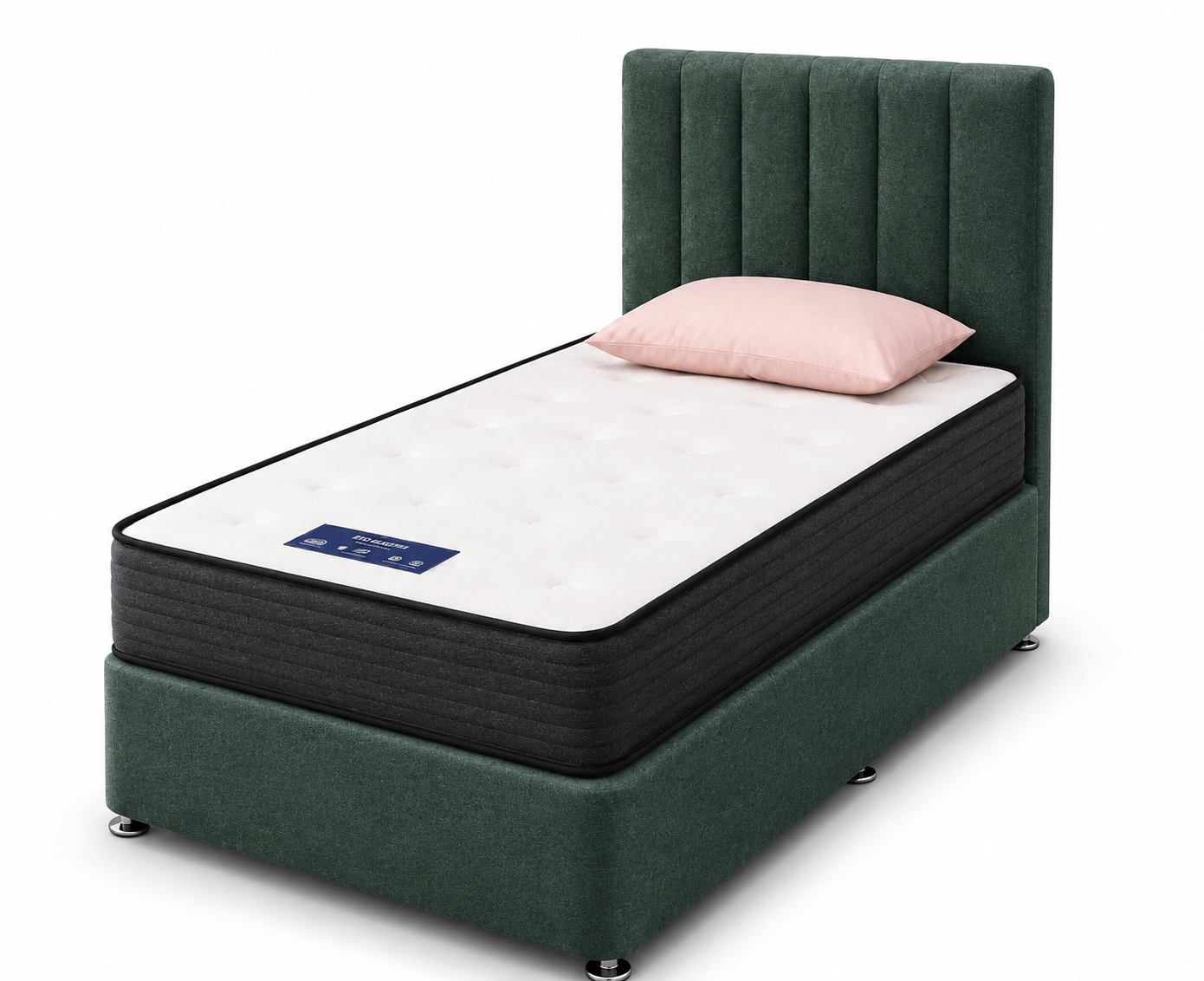 Divan Bedframe with Vertical Headboard No.14