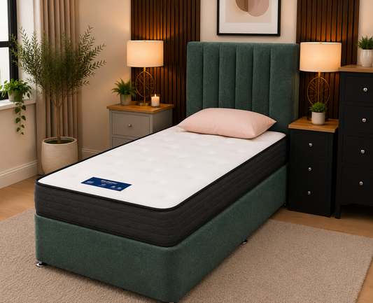 Divan Bedframe with Vertical Headboard No.14