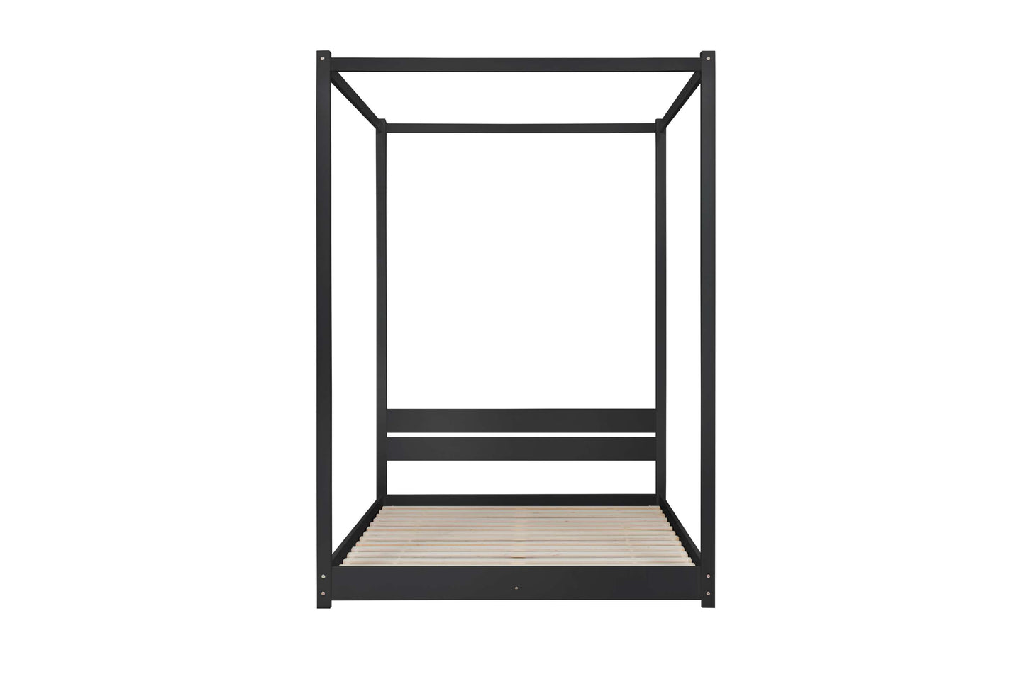 Darwin 4 Poster Black Wooden Bed