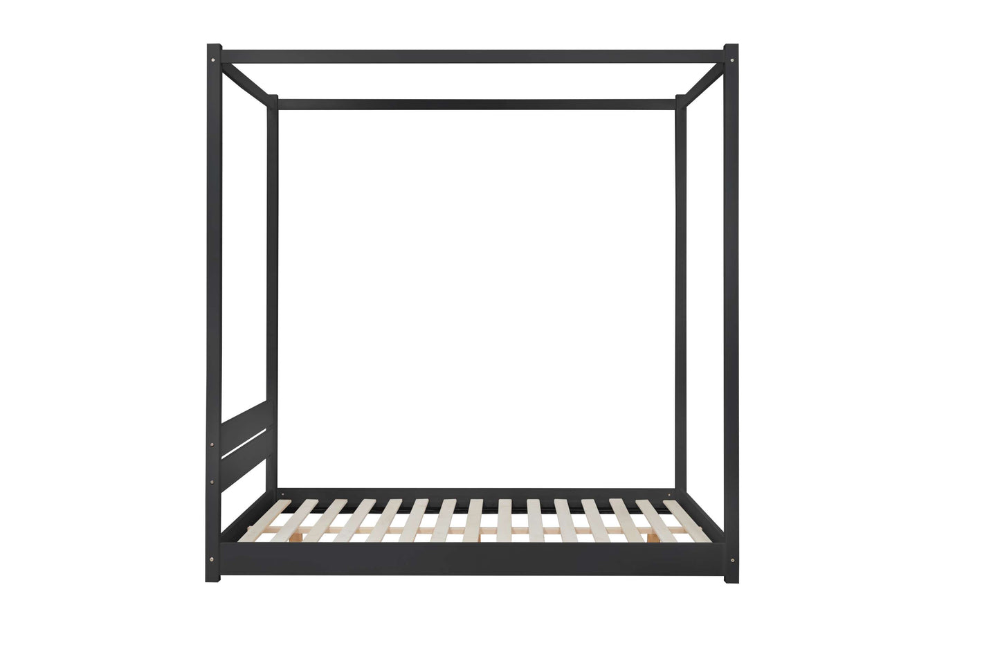 Darwin 4 Poster Black Wooden Bed