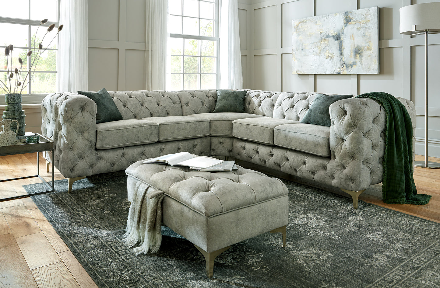 Dakota Fabric 3+2 Sofas