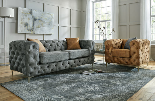 Dakota Fabric 3+2 Sofas