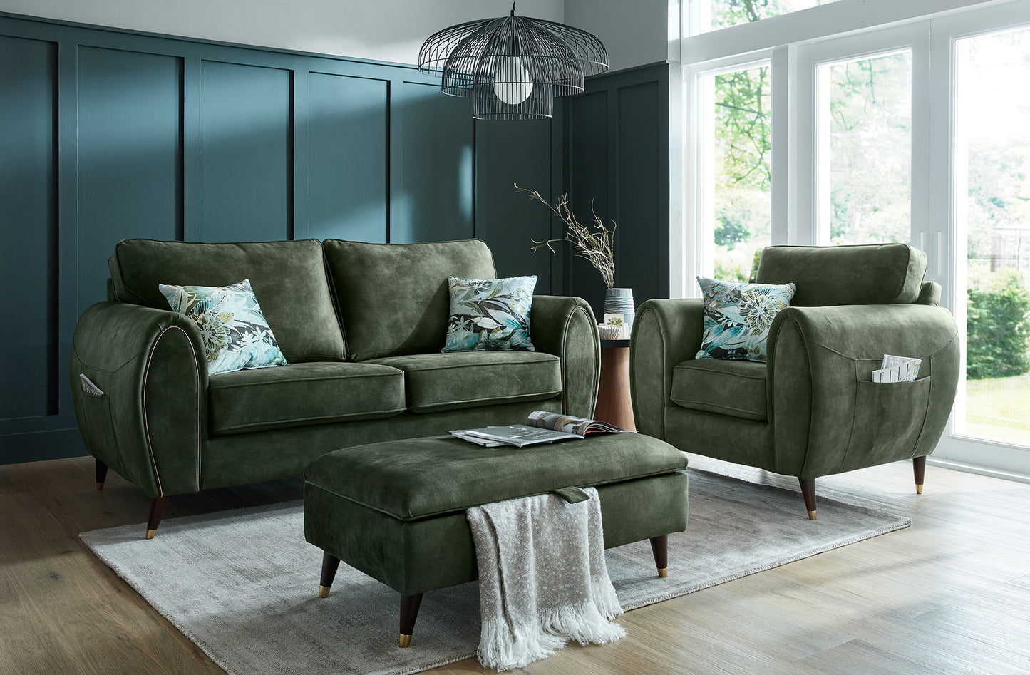 Denver Fabric 3+2+1 Sofas