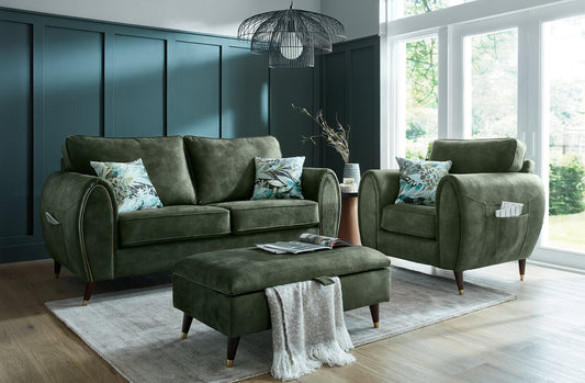 Denver Fabric 3+2 Sofas