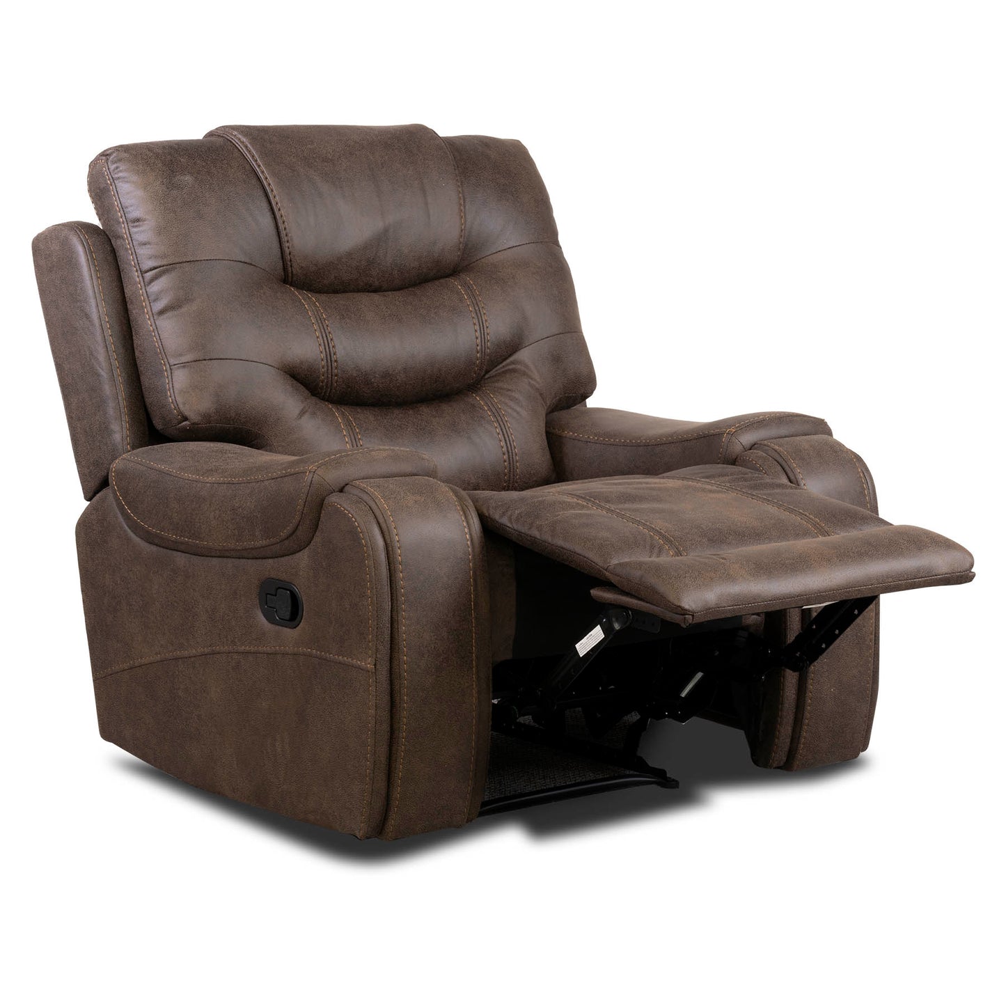Dexter Recliner Sofas - Brown Fabric