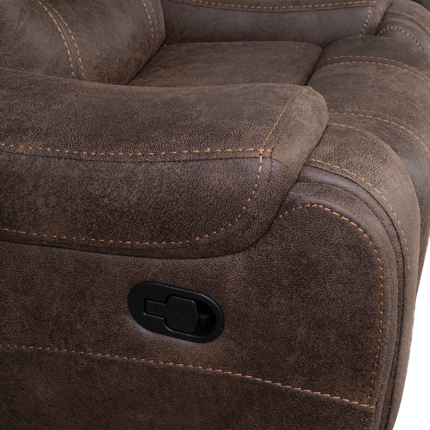 Dexter Recliner Sofas - Brown Fabric