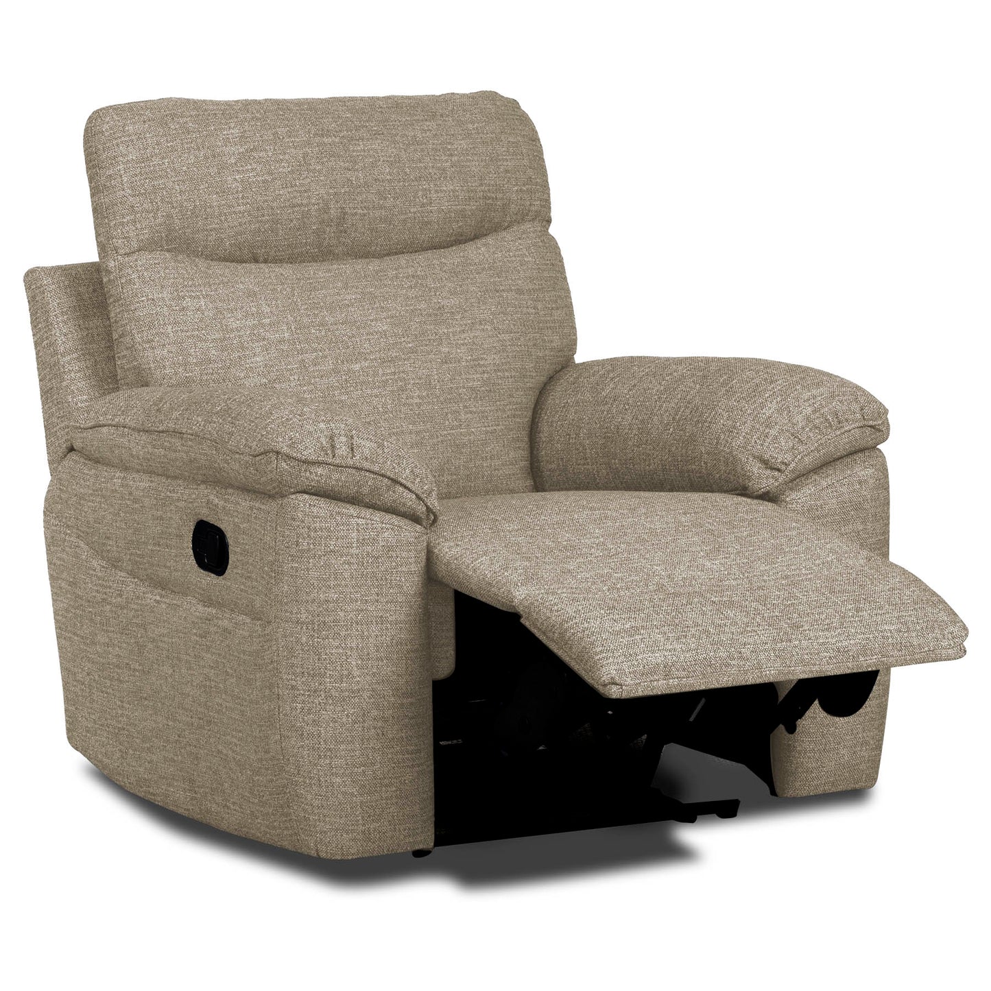 Dunluce Recliner Sofas - Oatmeal Fabric