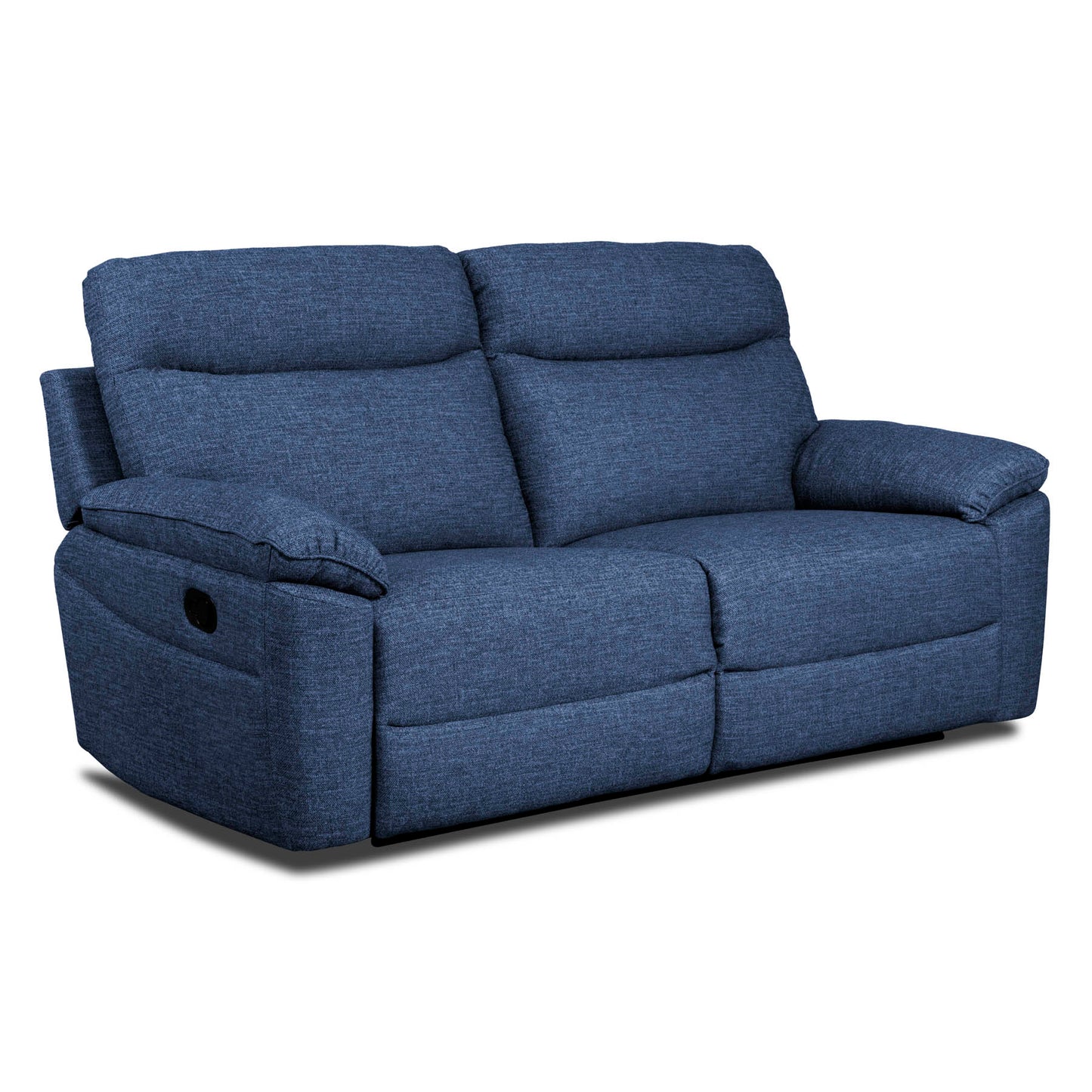 Dunluce Recliner Sofas - Dark Blue Fabric