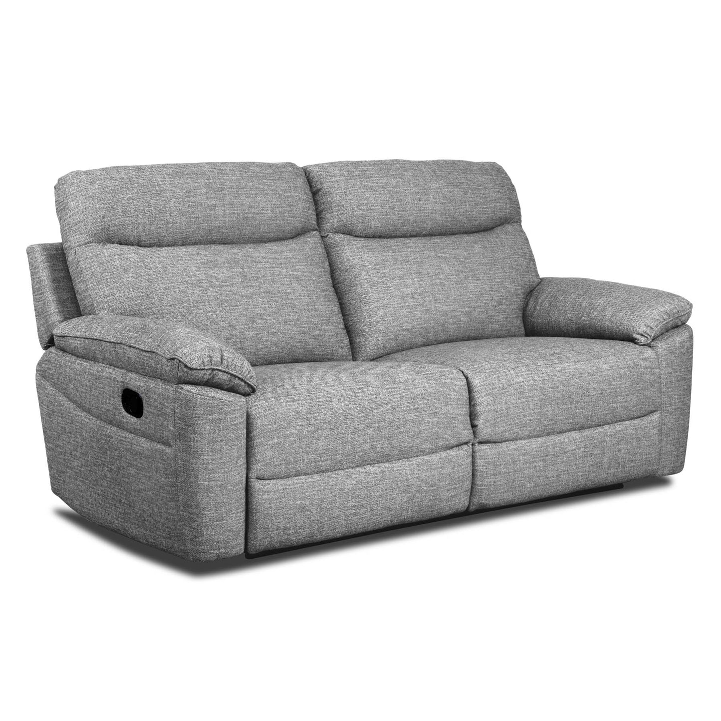 Dunluce Recliner Sofas - Light Grey Fabric