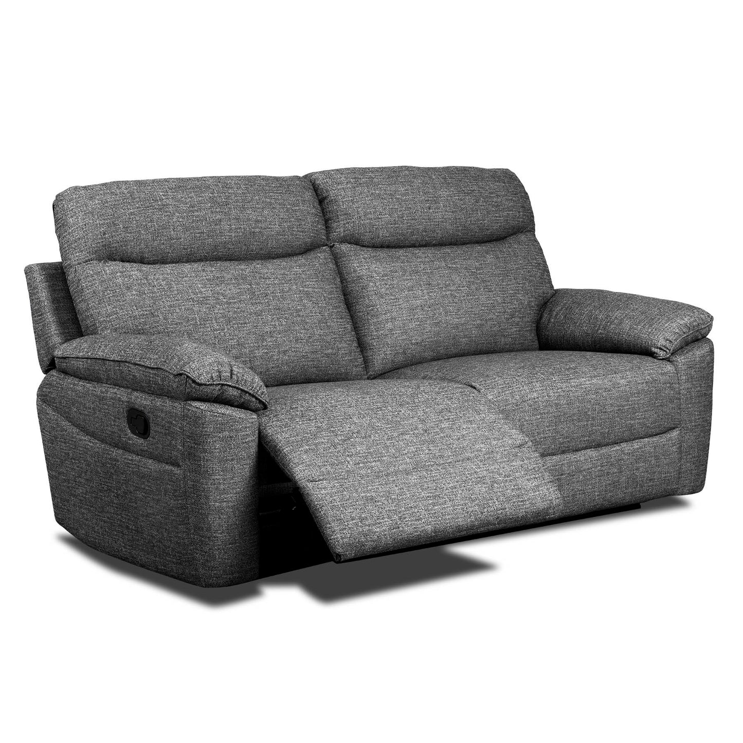 Dunluce Recliner Sofas - Dark Grey Fabric