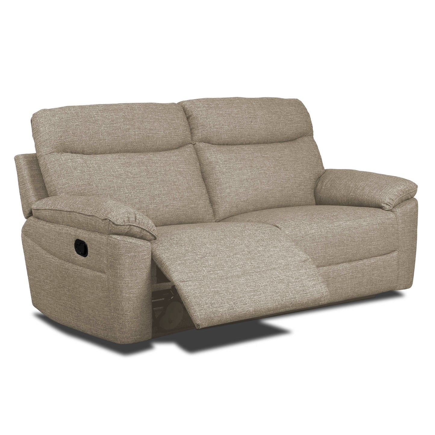 Dunluce Recliner Sofas - Oatmeal Fabric