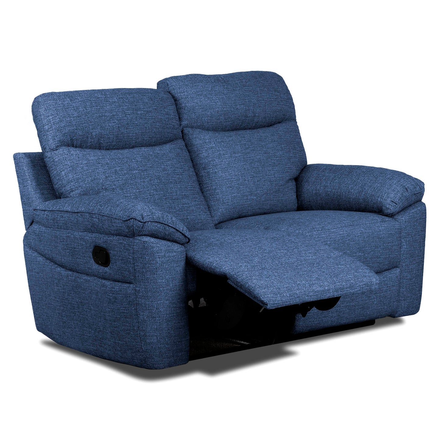 Dunluce Recliner Sofas - Dark Blue Fabric