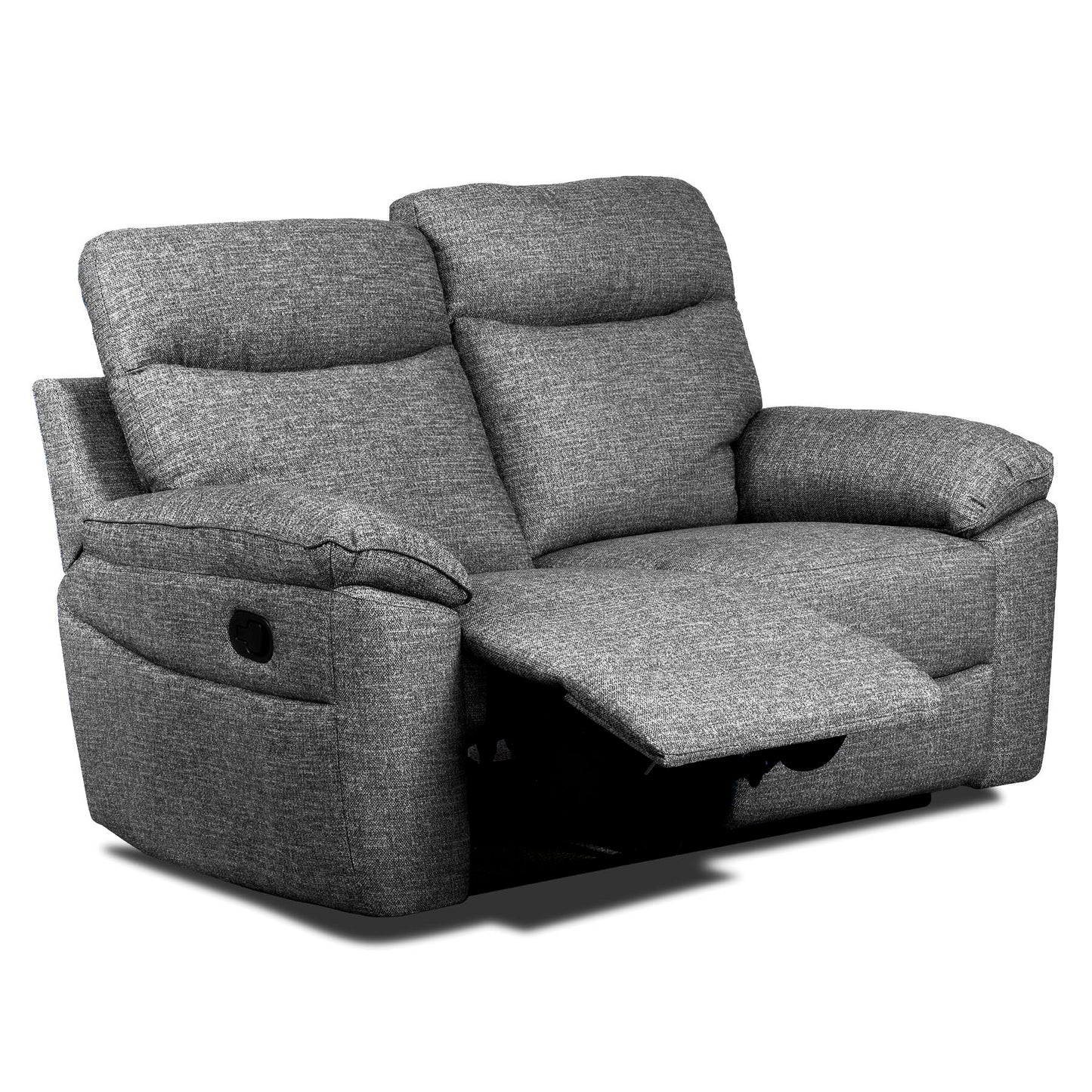Dunluce Recliner Sofas - Dark Grey Fabric